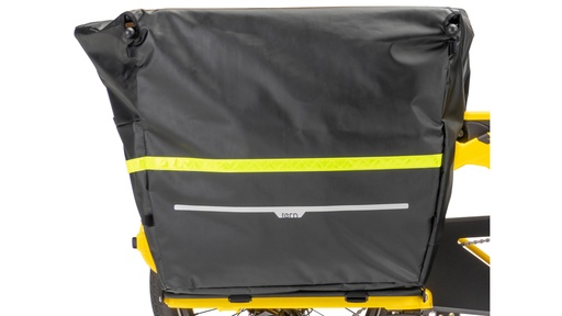 Tern Storm Box black, ripstop nylon, with reflective stripes